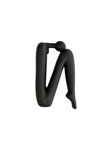 Madebyblanc 1 Piece Of Back-To-Back Matchstick Figure Sculpture Ornament, Used As A Vintage Bookshelf,  Cabinet, Bedside Table, Entrance Decoration, Back-To-Back Art Book Shelf, Book Holder, Anti Tipping White Porcelain Bookshelf - multicolor - View 11