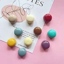 2/8/10/12pcs Colorful Round Glossy Fridge Magnets - Charming Decorative Magnets For Kitchen, Office Whiteboard, Storage Cabinet And Dishwasher - Ideal For Home Decor And Mother's Day Gift, Refrigerator Magnets - multicolor - View 4