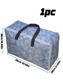 1pc Large Capacity Oxford Cloth Storage Bag, Multi-Use For Clothes And Bedding. Lightweight Zipper Handbag For Moving, Perfect For Organizing Quilts. Great For Home, Bedroom, Autumn And Festival Decoration. - Flamingo - View 8