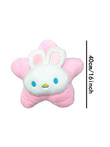POKOJA LAND 1 Stück süßes Hase Stern Plüschkissen (Blau/Lila/Rosa). Heilendes sternförmiges Kissen mit Hasenohren. Dekorative Dekoration für Schlafzimmer & Sofa. Durchdachtes Geschenk für Tierliebhaber & Freunde. - Verschiedenfarbig - Übersicht 13
