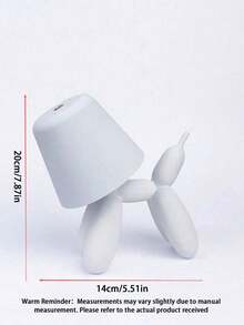 Table Lamp Wireless Touch Sensor Lamp, Balloon Dog Shaped Desk Lamp, Rechargeable Battery, 3-Color Dimmable, Compact Portable Bedside Light, Suitable For Bedroom Nightstand - multicolor - View 2