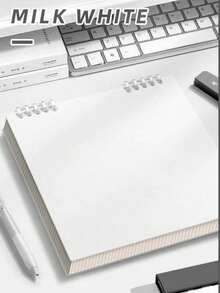 1pc High-Quality Notebook, 60 Sheets/120 Pages Vintage Square Grid Flip Notebook, Detachable Grid Paper Memo Pad - multicolor - View 24
