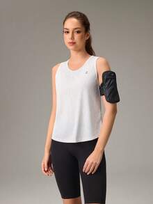 OutZeal 女款戶外挖背無袖背心 T-shirt，適合徒步、露營、跑步 - 白色 - 查看 5