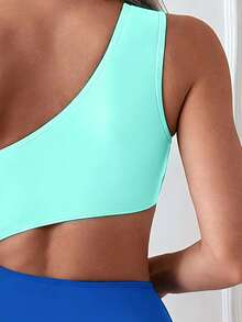 Swim Basics Women's Colorblock Cutout One-Piece Swimsuit - Multicolor - View 3