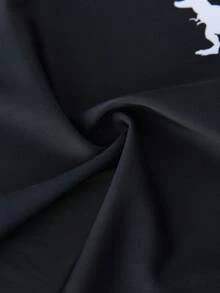 SHEIN Bubblio 三件套男童休闲运动度假学院风街头时尚可爱恐龙图案泳衣泳裤套装，含泳帽，适合儿童游泳、海滩度假、玩水、泡温泉，春、夏、秋、冬四季皆宜。 - 紅色 - 查看 7