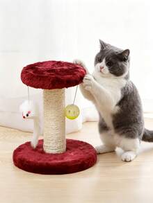 Indoor Cat Tree Tower, Sisal Climbing Frame, Interactive Scratching Post, Wear-Resistant Pet Furniture For Cats - Multicolor - View 6