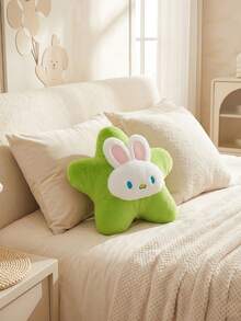 POKOJA LAND 1 Stück süßes Hase Stern Plüschkissen (Blau/Lila/Rosa). Heilendes sternförmiges Kissen mit Hasenohren. Dekorative Dekoration für Schlafzimmer & Sofa. Durchdachtes Geschenk für Tierliebhaber & Freunde. - Verschiedenfarbig - Übersicht 8