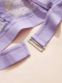 Charlaine Set Bra Renda Wanita 3 Potong dengan Kombinasi Warna-warni - MultiWarna - View 4