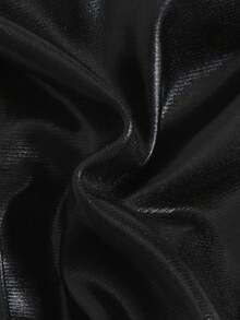 SHEIN Swim Bottom de bikini de unicolor y sexy para mujeres en verano - Negro - Ver 6