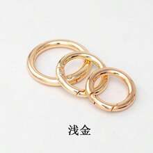 5/10/20Pcs Alloy Spring Lock, One-Click Opening Anti-Loss Key Hook, Outdoor Camping Backpack Hanging Accessory, Wear-Resistant And Rust-Proof Metal Quick-Hook - Multicolor - View 5