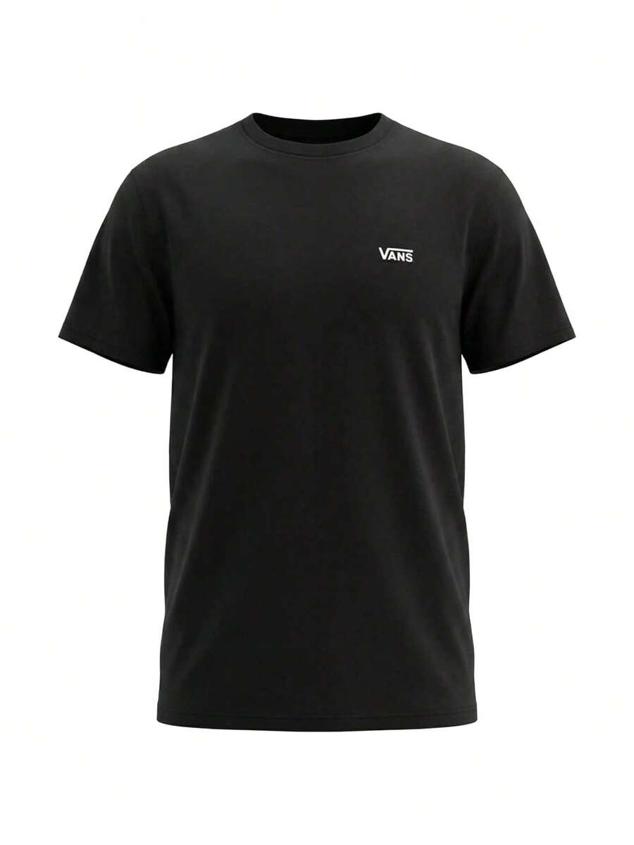 Vans Classic Tee Men's Sports Tees & Tanks Versatile Lightweight Easy To Match Going Out Gym Home Black VR9X-BLK - Black - View 1
