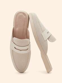 CUCCOO BASICS Women's Daily Versatile Fashion Flat Shoes - Beige - View 1