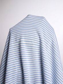 Rina Fox Women's Striped One-Shoulder Batwing Sleeve Top And Flare Pants Casual Set - Blue - View 3