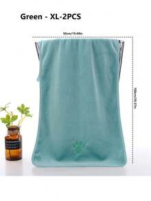 1/2/4pcs Pet Towels, Quick-Drying Microfiber, Absorbent Towels, Pet Bath Towels, Dog Scrubbing Towels, Embroidered Process. - Multicolor - View 10