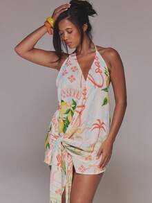 MUSERA 女用迷你連身裙 - 白色 - 查看 5