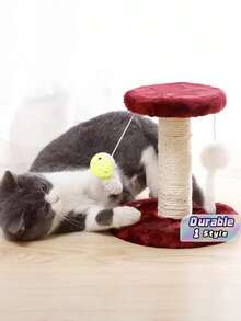 Indoor Cat Tree Tower, Sisal Climbing Frame, Interactive Scratching Post, Wear-Resistant Pet Furniture For Cats - Multicolor - View 1