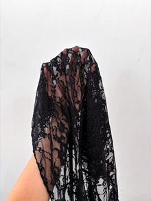 EgrlEra Women's Sexy Sheer Cropped White Top - Black - View 5