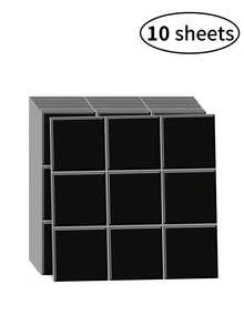 20/10 Stücke quadratische Gitter selbstklebende Mosaikfliesen Aufkleber, Vinyl Wandaufkleber für Küche, Badezimmer, Wohnzimmer, Heimdekoration Aufkleber für Feiertage & Geschenke - Mehrfarbig - Übersicht 28
