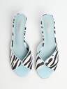 MUSERA Zebra Print Heeled Sandals Spring Summer Holiday Ibizia Festival Tropic Vacation