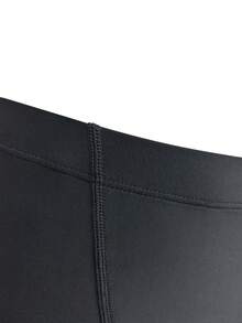 ZELFYO Men's Vacation Beach Square Swim Trunks - Black - View 4