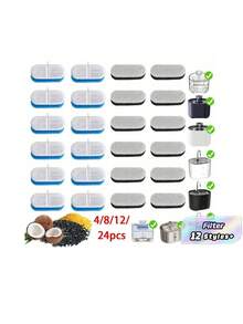 Multi-Piece Set Of Pet Water Dispenser Filter, Water Dispenser Filter Replacement Ft666 Ft555 Ft888 Ft006 Activated Carbon Filter Cat Water Dispenser Filter - 2-4 weeks - View 1