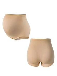 Moonlight&Mama High Waist Seamless Maternity Panties (3pcs/Pack) - Multicolor - View 9