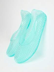 MUSERA Slip On Jelly Ballet Flats Spring Summer Holiday Ibizia Festival Tropic Vacation Bad Timing Fall Shoes - Green - View 3