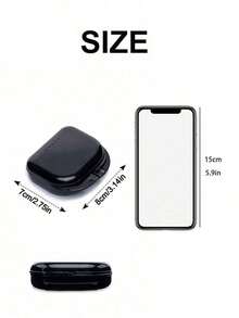 2pcs New Dental Retainer Storage Box, Breathable Orthodontic Retainer Case, Mini Portable Denture Box, Breathable Orthodontic Appliance Storage Box, Denture Box, Minimalist Solid Color Denture Storage Box, Plastic Denture Storage Box - Multicolor - View 5