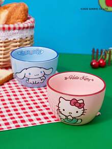 HELLO KITTY AND FRIENDS | Joivida 1個 X Joivida 陶瓷碗，提供兩種款式：粉色杯或藍色杯，裝飾性水果碗，適用於居家廚房、餐廳，適合盛裝零食、糖果、甜點、沙拉、收納，適合婚禮、宴會、生日的可愛禮物 - 彩色 - 查看 10