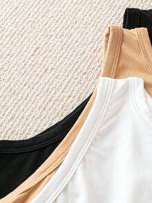 SHEIN CURVE+ 大尺碼女款春夏豹紋細肩帶背心，浪漫百搭，適合約會、通勤與休閒日常穿著 - 彩色 - 查看 4
