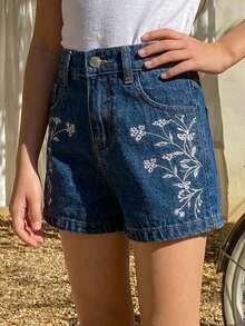 DAZY Tween Girl Fall Clothes Tween Girls Denim Shorts Summer - Dark Wash - View 7