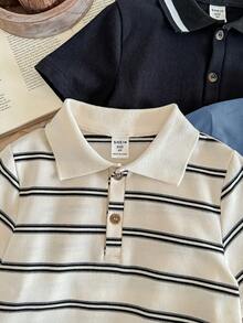 LMoss Kids 兒童小男孩 3件套休閒短袖 Polo 衫 - 彩色 - 查看 7