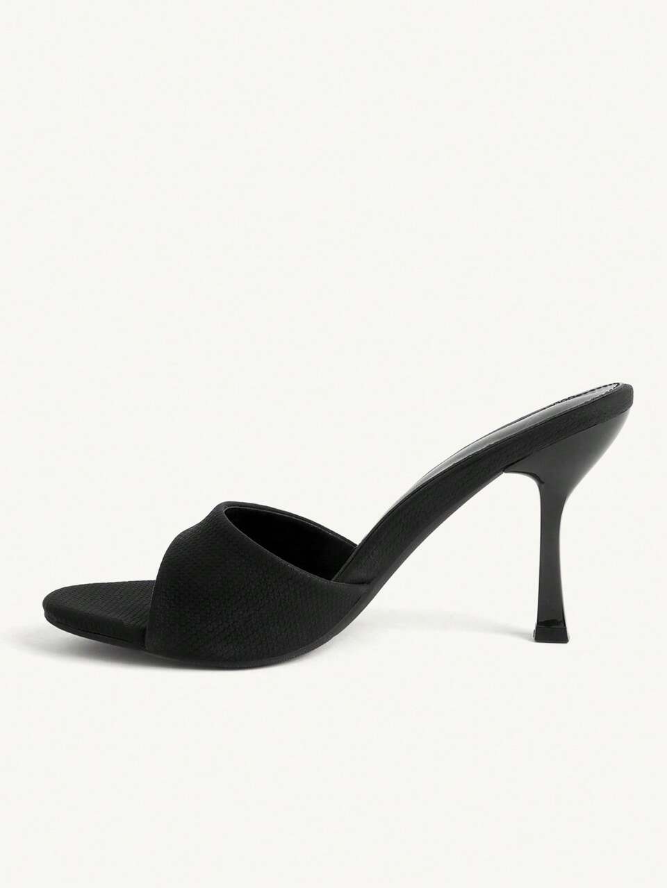 CUCCOO CHICEST Women's Shoes Spring And Summer Fashionable Sexy Elegant Round Head Black High-Heeled Sandals, Dating Party Commuting Wear