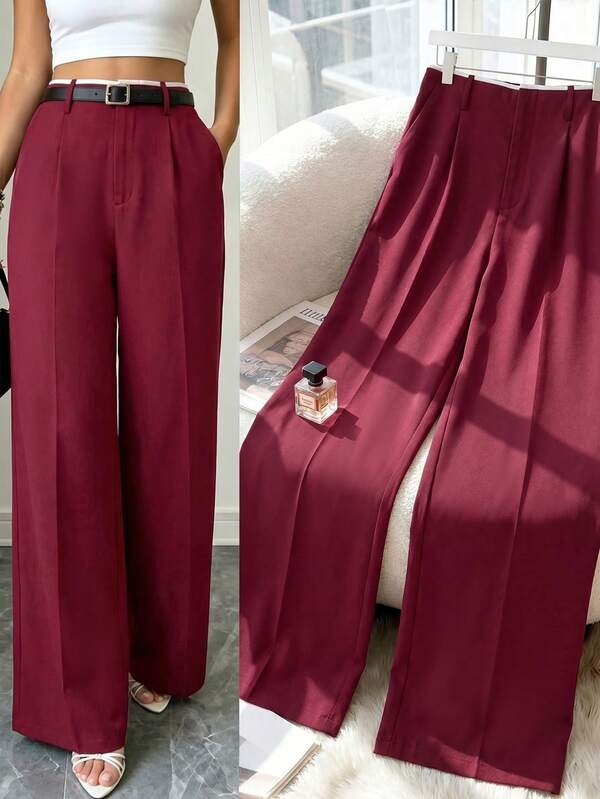 GlowEve CURVE Pantalones anchos elegantes para mujer de talla grande, adecuados para el transporte en verano