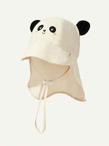 Cozy Pixies 1件裝兒童戶外可愛動物圖案披肩帽 春夏秋防曬帽，適合戶外玩耍 - 彩色 - 查看 15