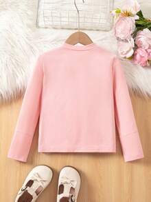 SHEIN 少女休閒百搭純色夾克 - 彩色 - 查看 9