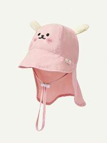Cozy Pixies 1件裝兒童戶外可愛動物圖案披肩帽 春夏秋防曬帽，適合戶外玩耍 - 彩色 - 查看 12