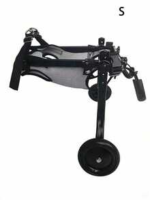 1 pieza Silla de ruedas ajustable y ligera para mascotas, ayuda de movilidad con soporte para patas traseras para perros pequeños, para recuperación de lesiones, uso en interiores y exteriores, asistencia de rehabilitación para la marcha en todas las estaciones - Multicolor - Ver 8