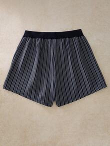 EverLounge Celana Pendek Kasual Pria Motif Garis-Garis dan Blok Warna untuk Sehari-hari - MultiWarna - View 2
