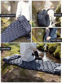 1-Piece Space-Saving Foldable Camping Air Mattress - Inflatable Sleeping Pad For Backpacking, Hiking & Travel, Puncture-Resistant & Easy Setup, Ultralight Gear For Solo Adventurers - A - View 7
