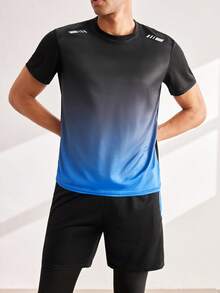 Driftmere 3pcs/Set Men's Outdoor Sports Running Basketball Football Jersey, Quick-Dry Breathable Fitness Suit Gym Workout - Blue - View 6