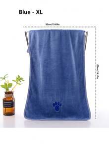 1/2/4pcs Pet Towels, Quick-Drying Microfiber, Absorbent Towels, Pet Bath Towels, Dog Scrubbing Towels, Embroidered Process. - Multicolor - View 11