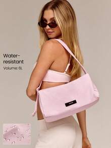 GLOWMODE Medium 6L DailyEase Water-Resistant Two-Way Zipper Interior Pockets Adjustable Strap Shoulder Bag Daily Casual Travel Holiday Vacation Summer Wear - Pink - View 1