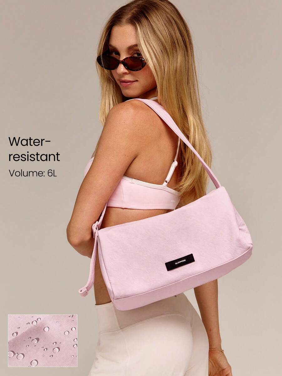 GLOWMODE Medium 6L DailyEase Water-Resistant Two-Way Zipper Interior Pockets Adjustable Strap Shoulder Bag Daily Casual Travel Holiday Vacation Summer Wear - Pink - View 1