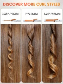 SHEGLAM HAIR It-Curl Curling Iron,9mm | 3/8 Inch Small Curling Iron,Tight Curls Curling Iron,LED Display & 8 Temperature Settings,Quick Preheating & No Waiting,Hair Care Without Damaging Hair,Anti-Stuck Hair Design,Auto Off Suitable For All Hair Types - EU C Type Plug(220-240V) - View 10