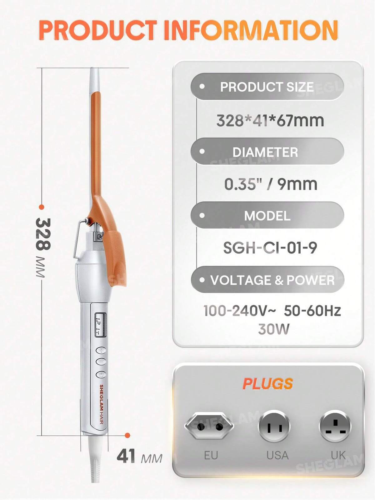 It-Curl Curling Iron 9mm - US Plug