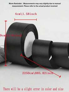 5pcs Roll 4cm Wide Satin Ribbon, For Making Hair Bows, Cake Baking, Gift Wrapping, - red - View 5