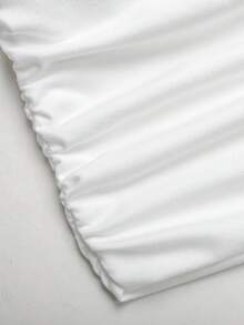 SHEIN Tween女孩白色4件組抹胸背心內褲套裝，簡約舒適抓皺彈性修身休閒抹胸內褲，兒童內褲，女童內褲，四季適用 - 白色 - 查看 4