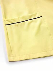 TaskEZ Scrubs Set: V-Neck Short Sleeve Top & Pants Scrub Uniform For Healthcare Workers - Yellow - View 4