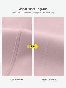 GLOWMODE Modal Silk Touch Wide Leg High Waist Lounge Pants With Side Pockets Daily Casual   Spring Summer - Dusty Pink - View 8